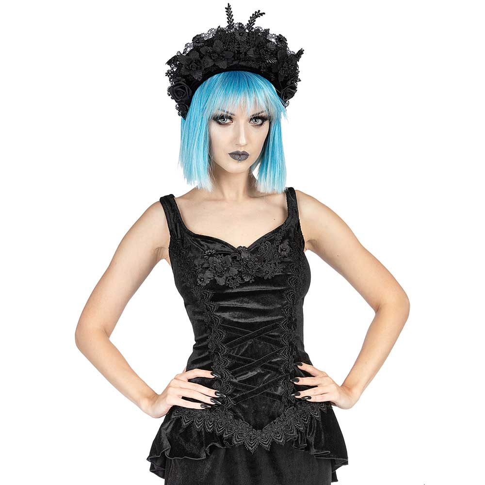 Sinister - 1115 Mouwloze top - Zwart